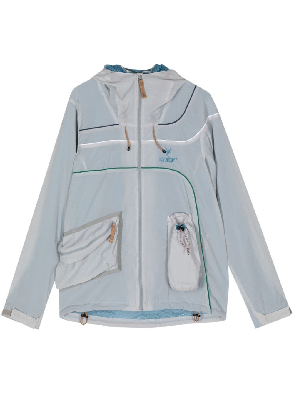 panelled hooded jacket - 1
