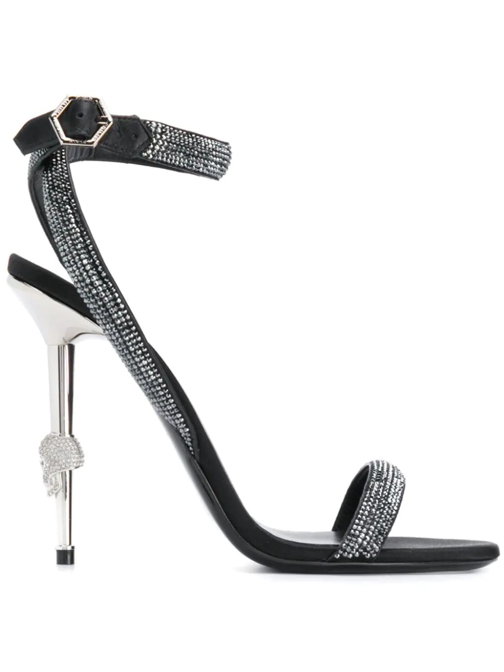 Crystal high-heeled sandals - 1