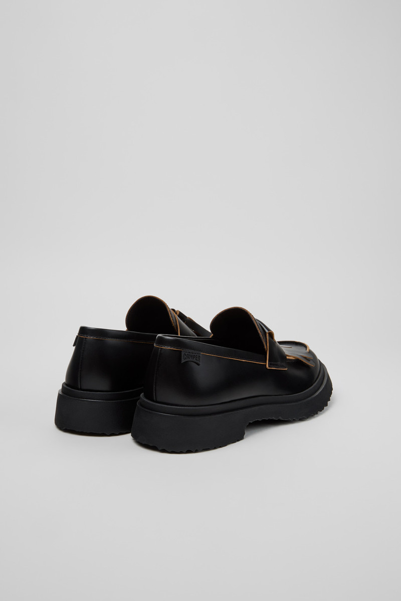 CAMPERLAB Black Leather Moccasins for Women. outlook