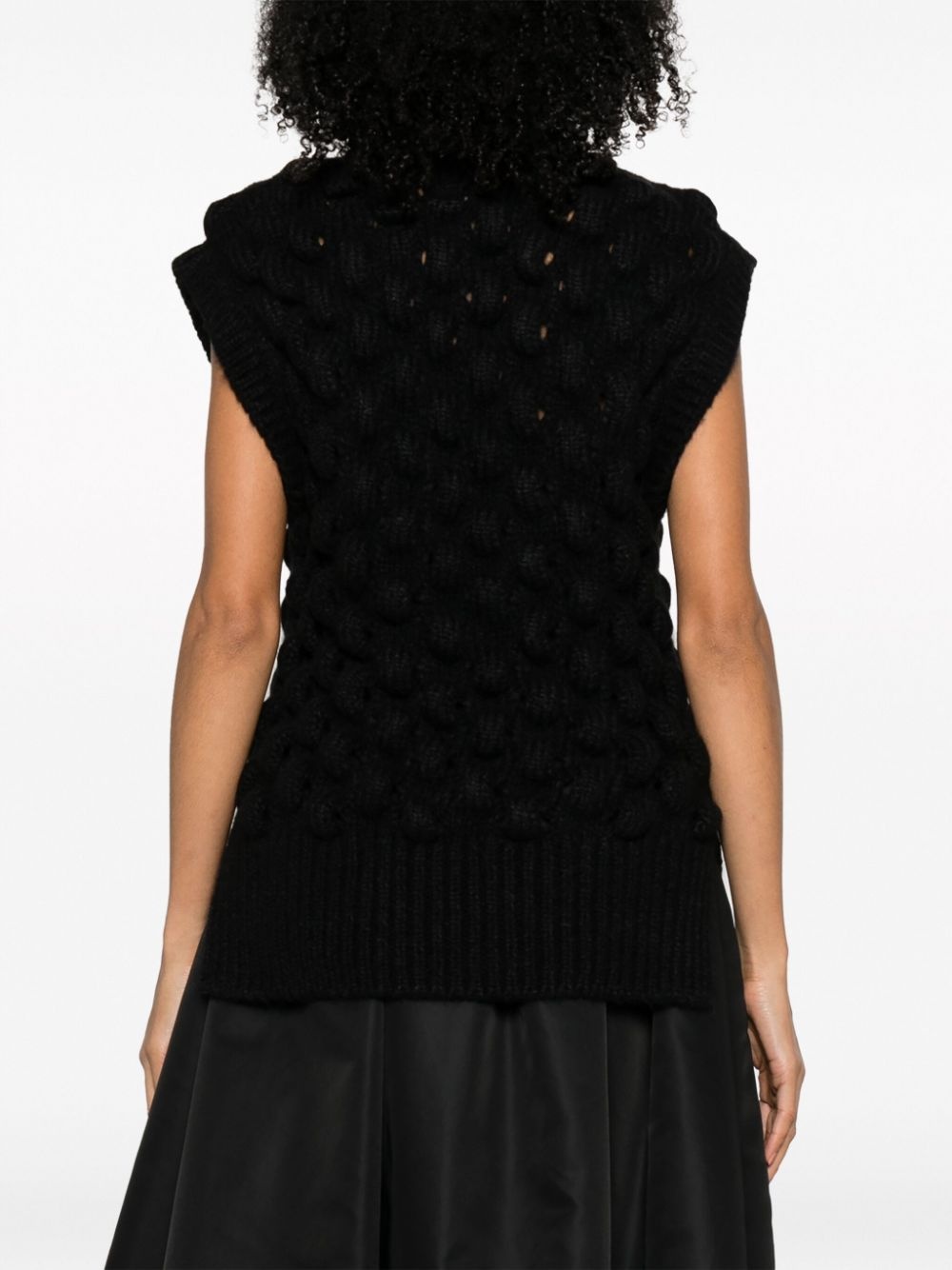 sleeveless turtleneck jumper - 4