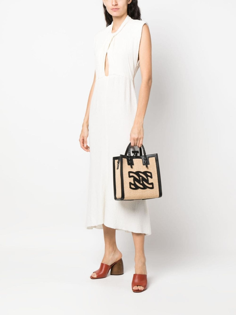 CASADEI Baurivage woven tote bag outlook