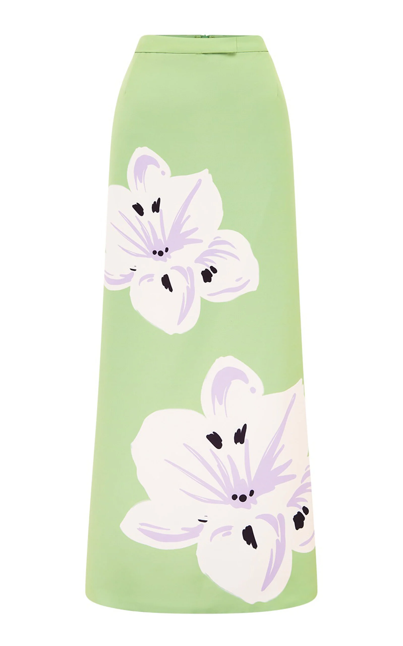 Clementine Floral-Print Maxi Skirt green - 1