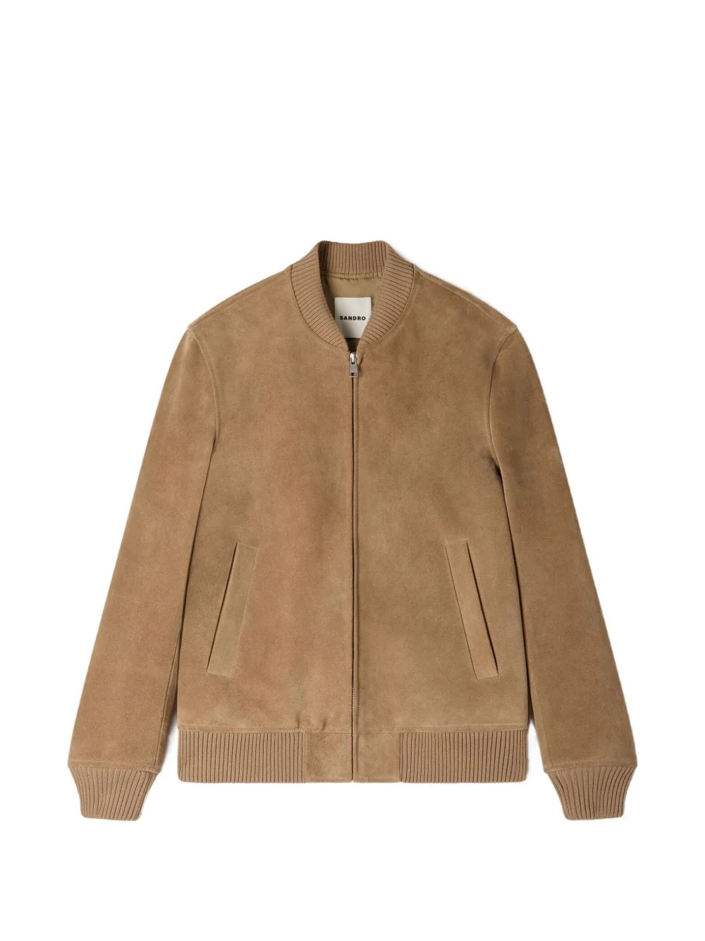 zip-up leather jacket - 1