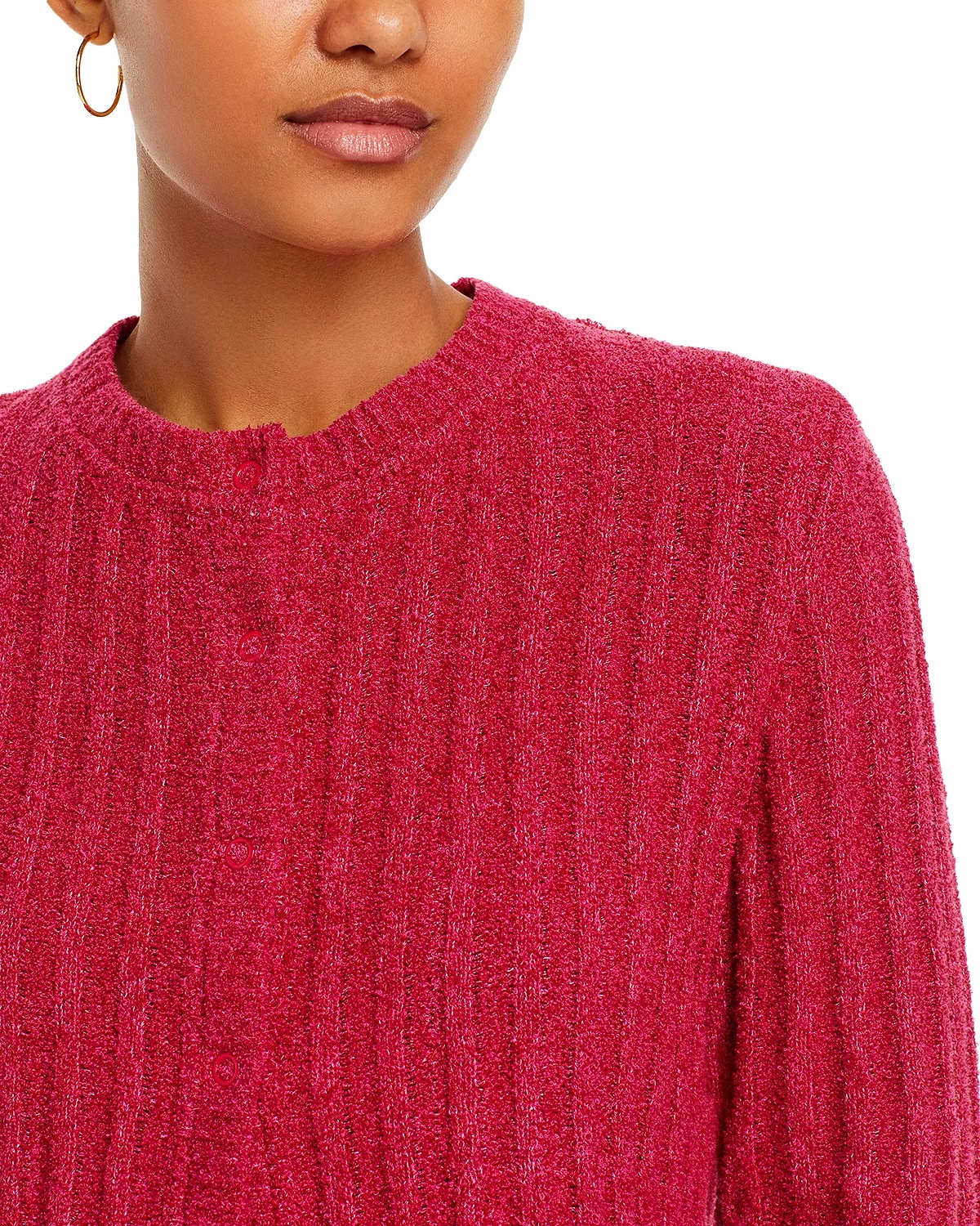 Terry Ribbed Cardigan - 4