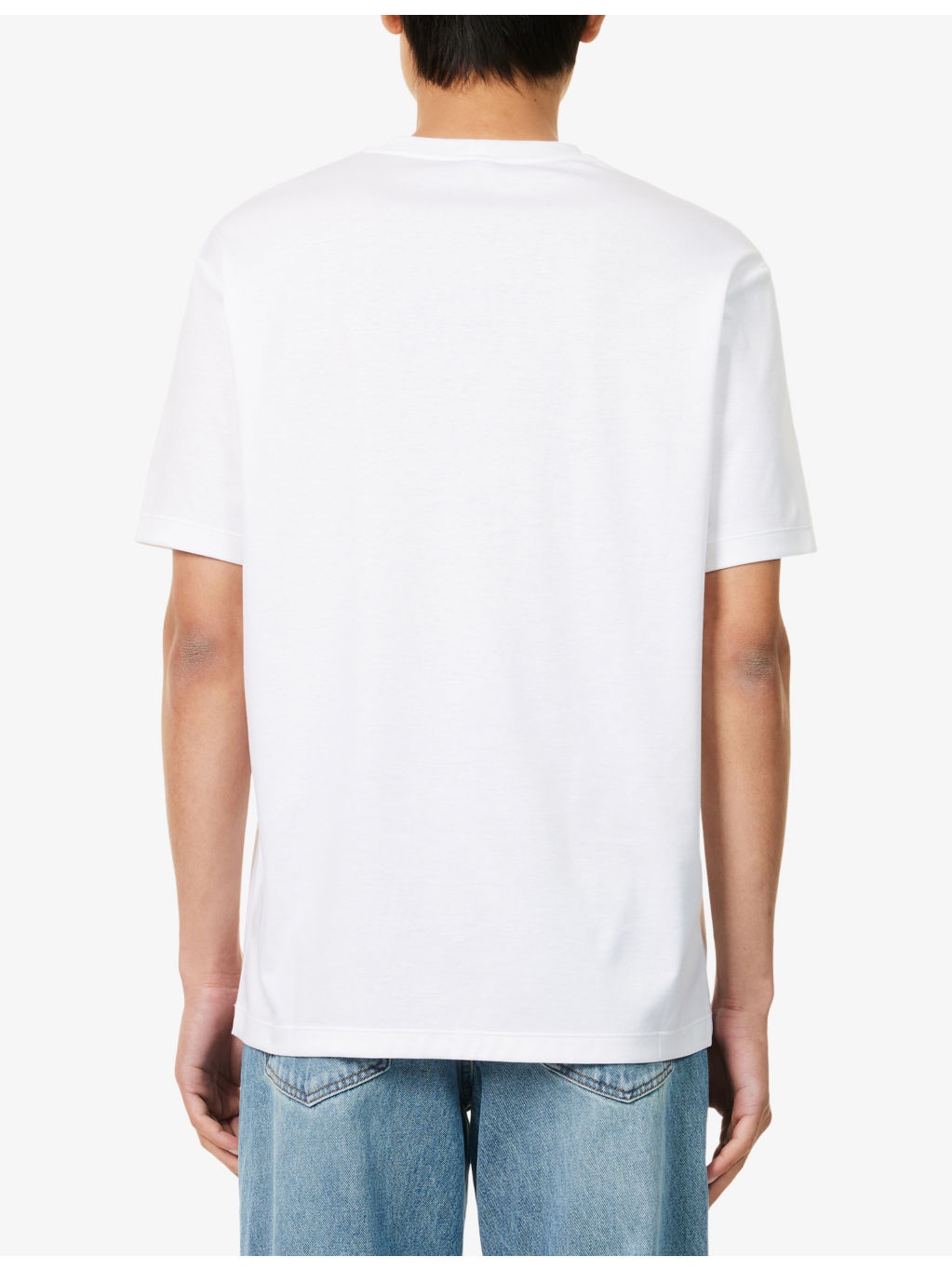 Embroidered-Logo Crewneck Cotton T-Shirt - 4