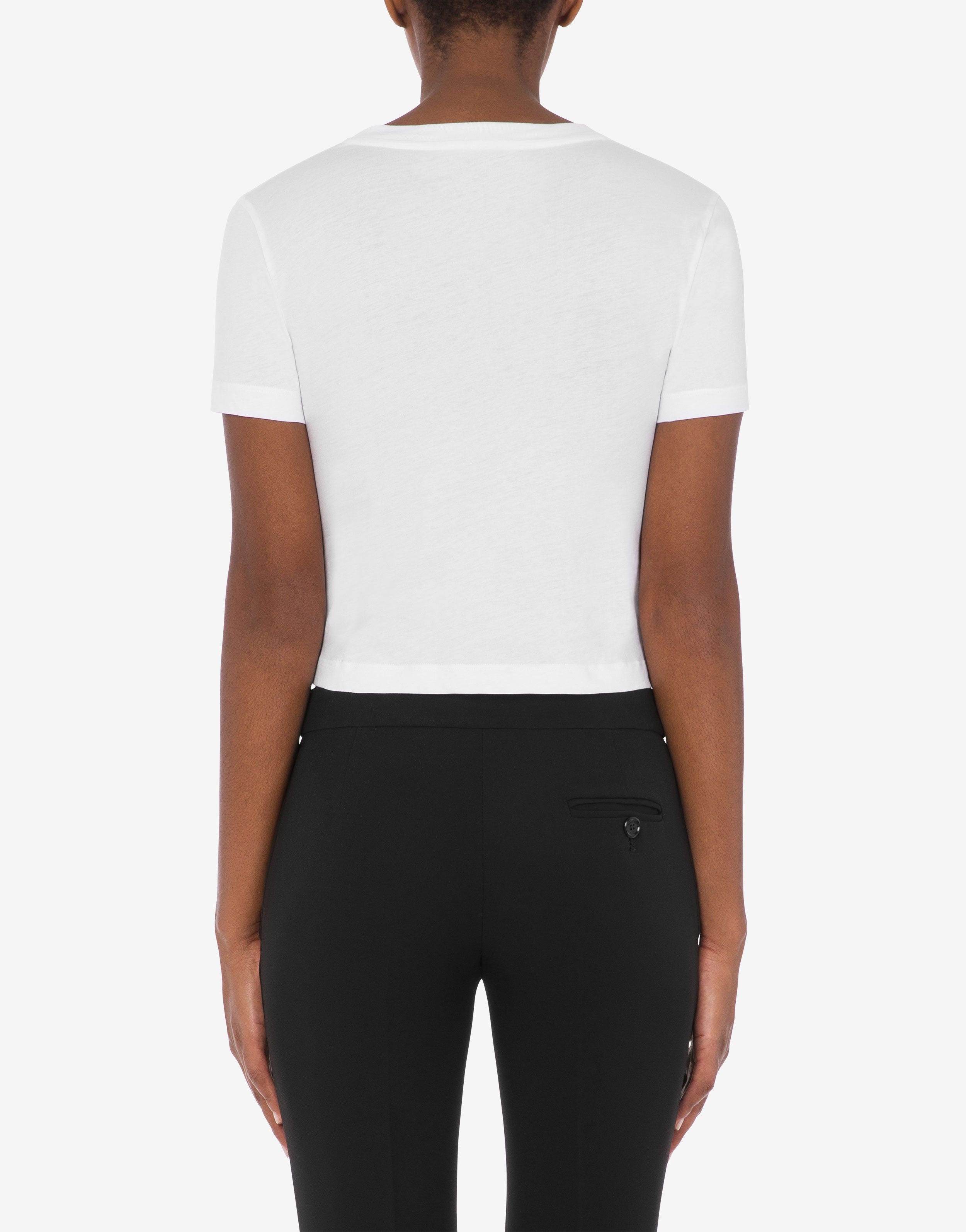 INFLATABLE HEART ORGANIC JERSEY CROPPED T-SHIRT - 3