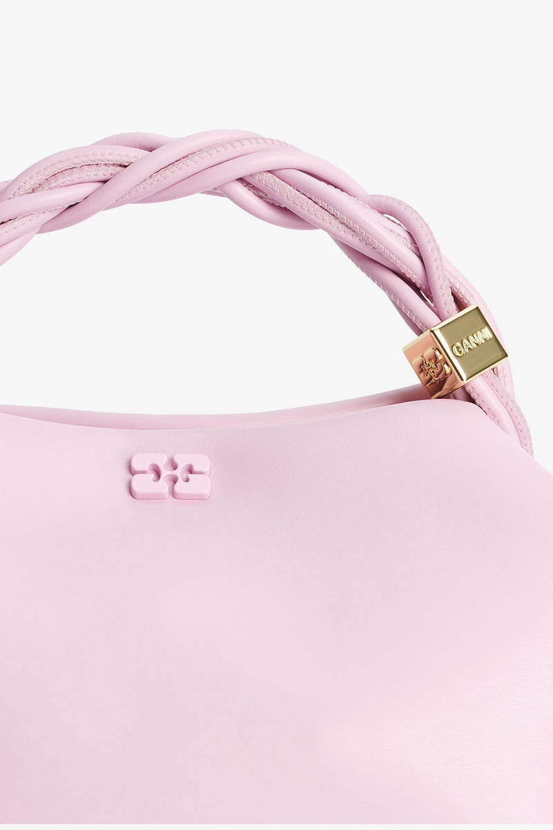 LIGHT PINK SMALL GANNI BOU BAG 4