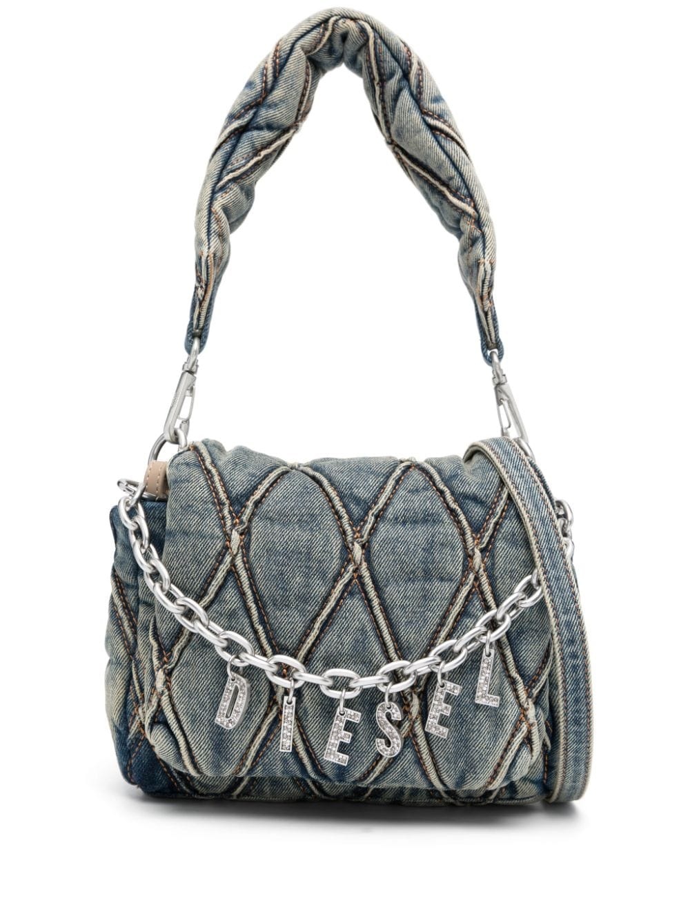 small Charm-D denim tote bag - 1