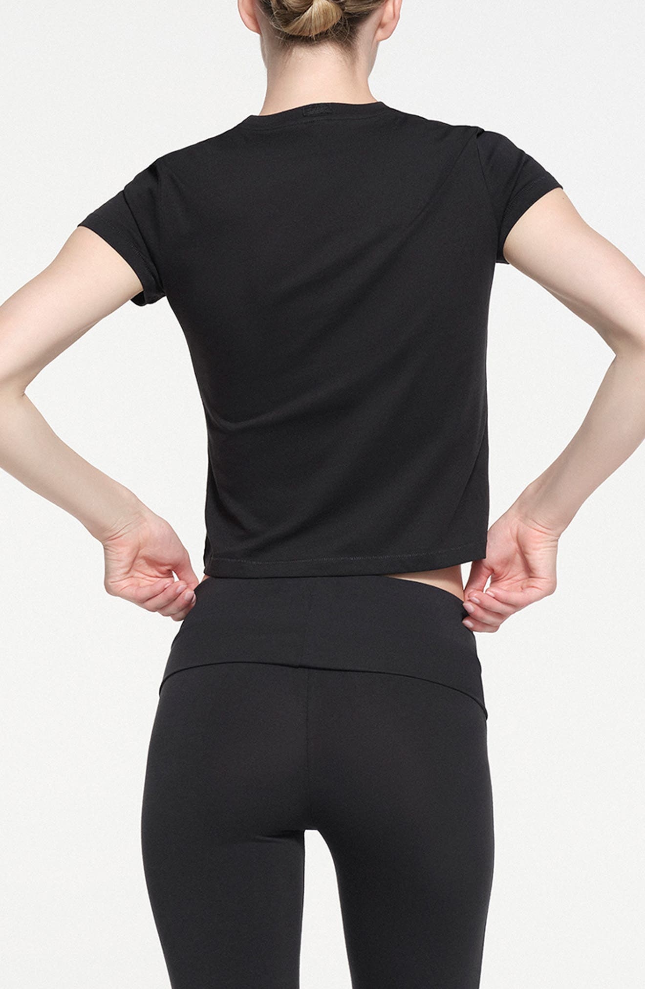 SKIMS Relaxed Shrunken T-Shirt in Onyx at Nordstrom - 2