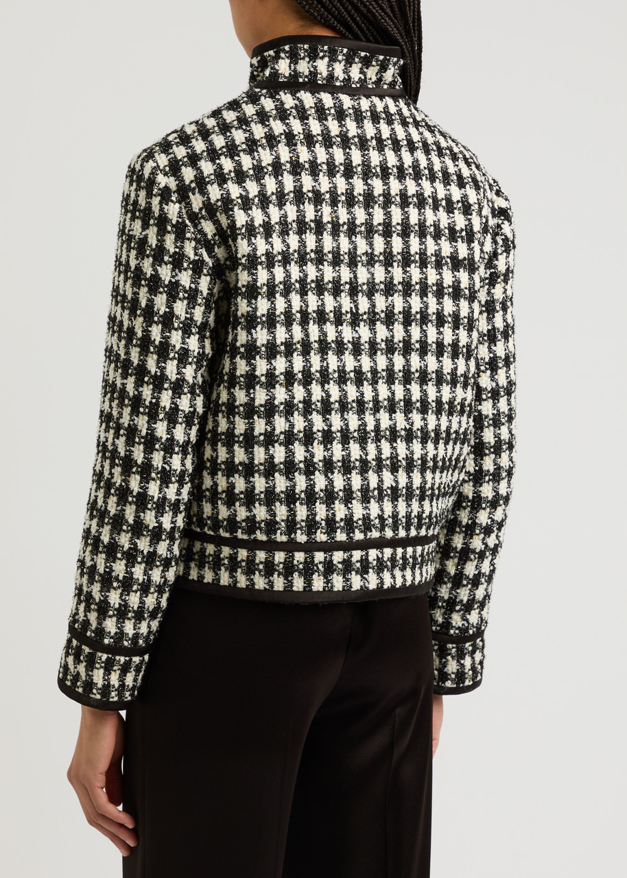 Alice + Olivia Corwin Checked Tweed Jacket - 3