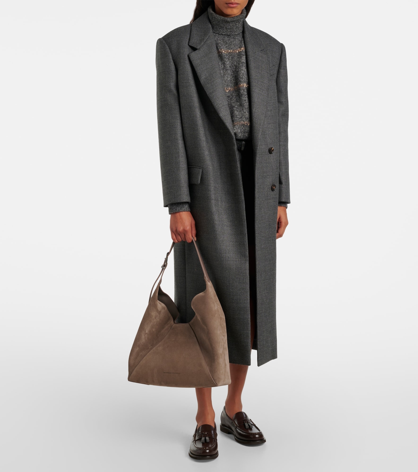 BC Duo suede shoulder bag - 5