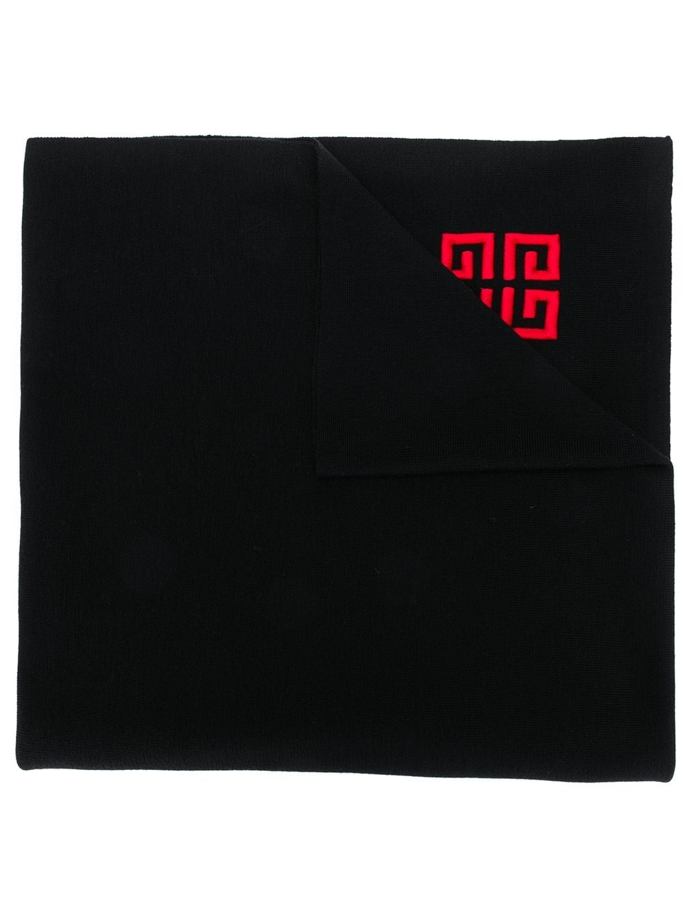 logo embossed scarf - 1