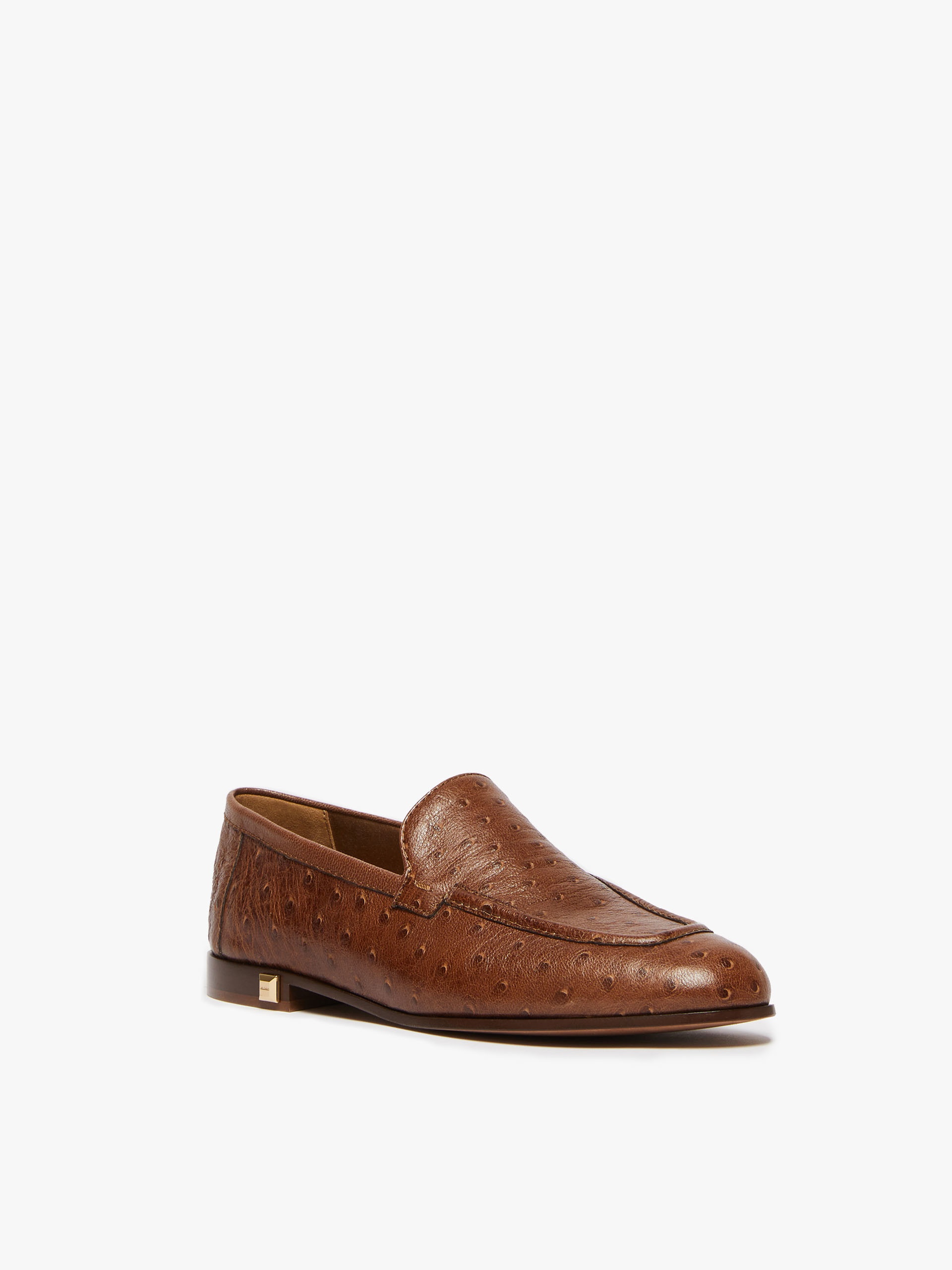 SPRINGLOAFER Ostrich-print leather loafers - 2