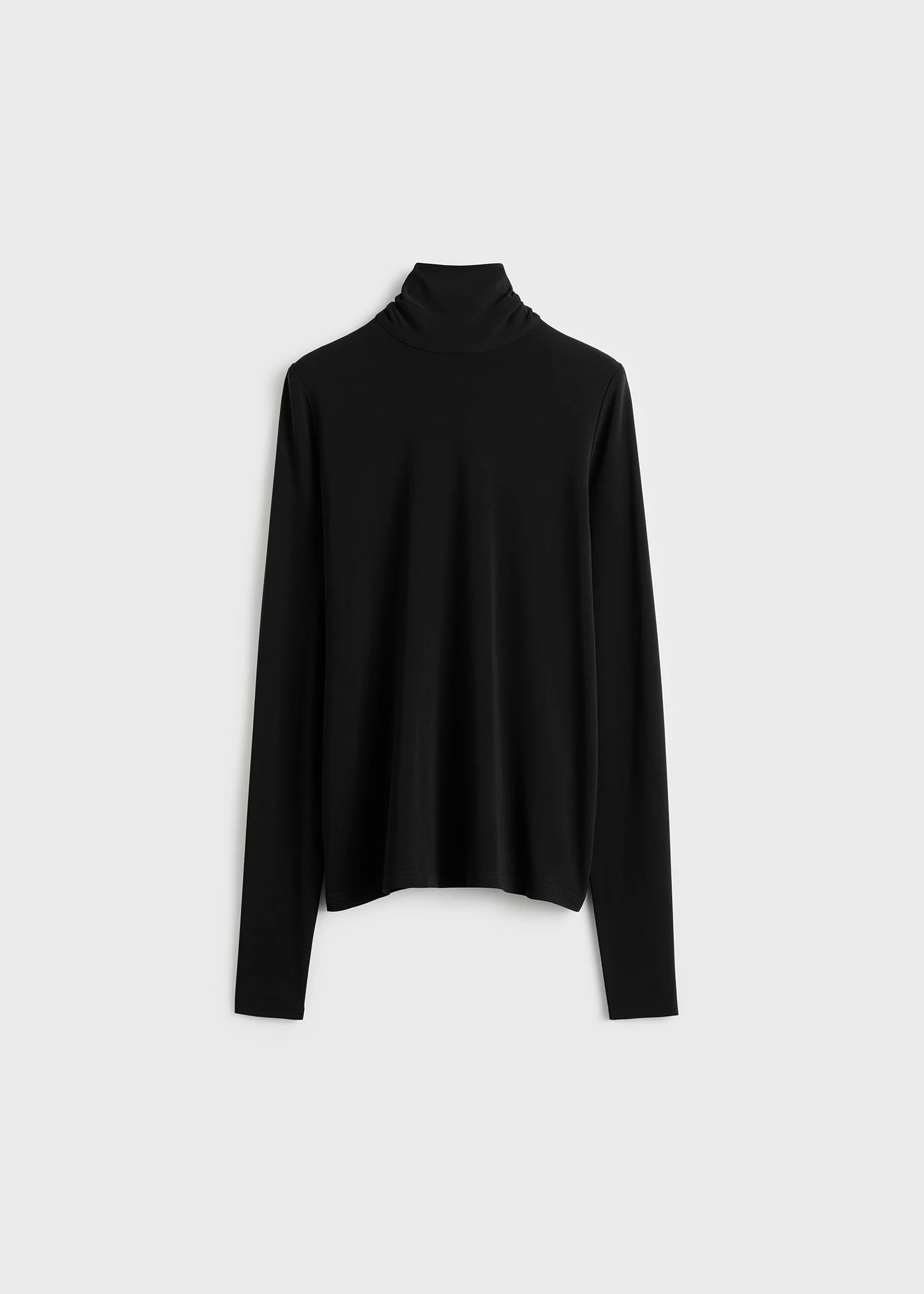 High-neck jersey top black - 1