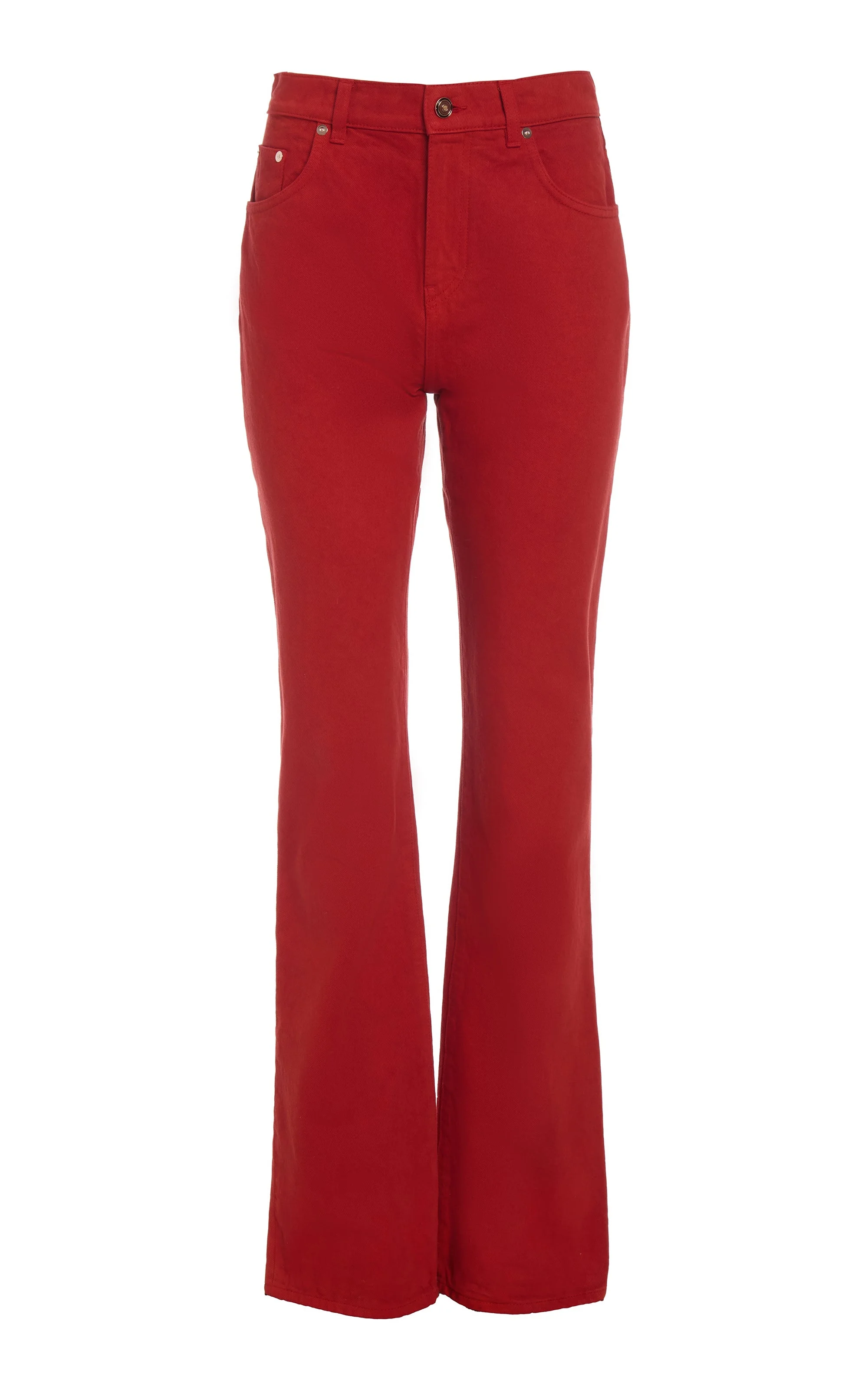 Rey Straight-leg Jean in Antelope Orange Recycled Cotton Denim - 1