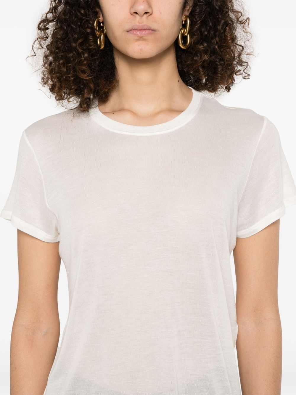 slub cotton T-shirt - 5