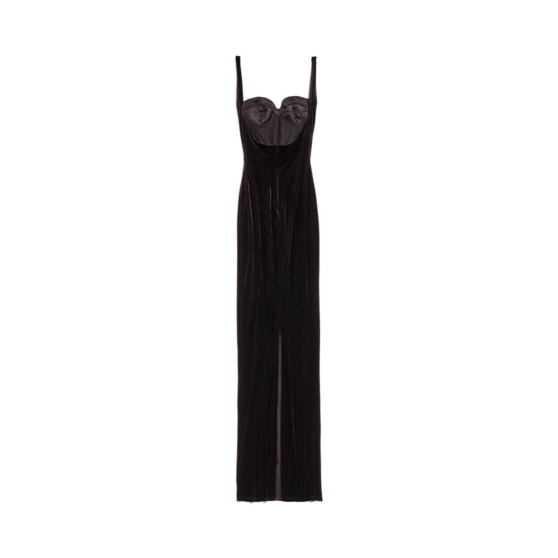 Women's Fitted Gown in Black - 7