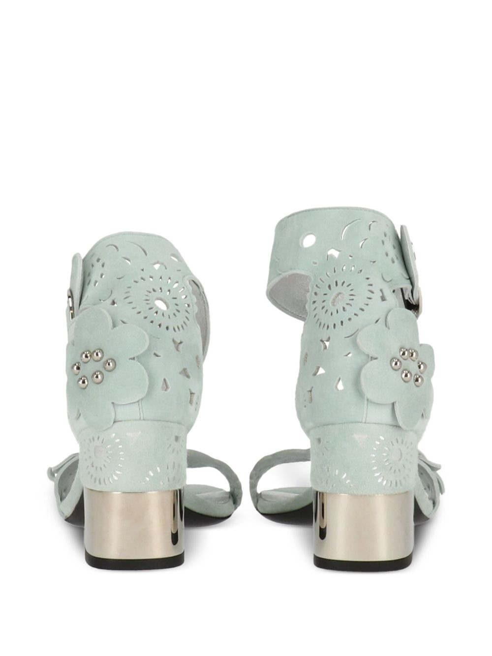 flower-embellished block-heel sandals - 3