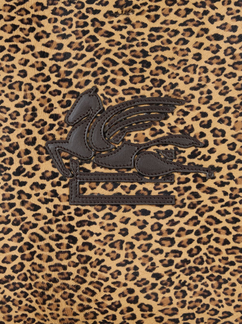 SMALL LIBRA TOTE BAG IN LEATHER WITH ANIMAL PRINT 7