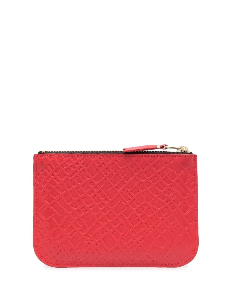 Comme Des Garçons embossed leather wallet outlook