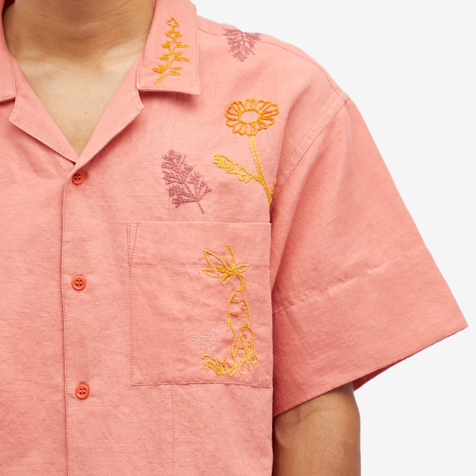 Story mfg. Greetings Embroidered Vacation Shirt - 5