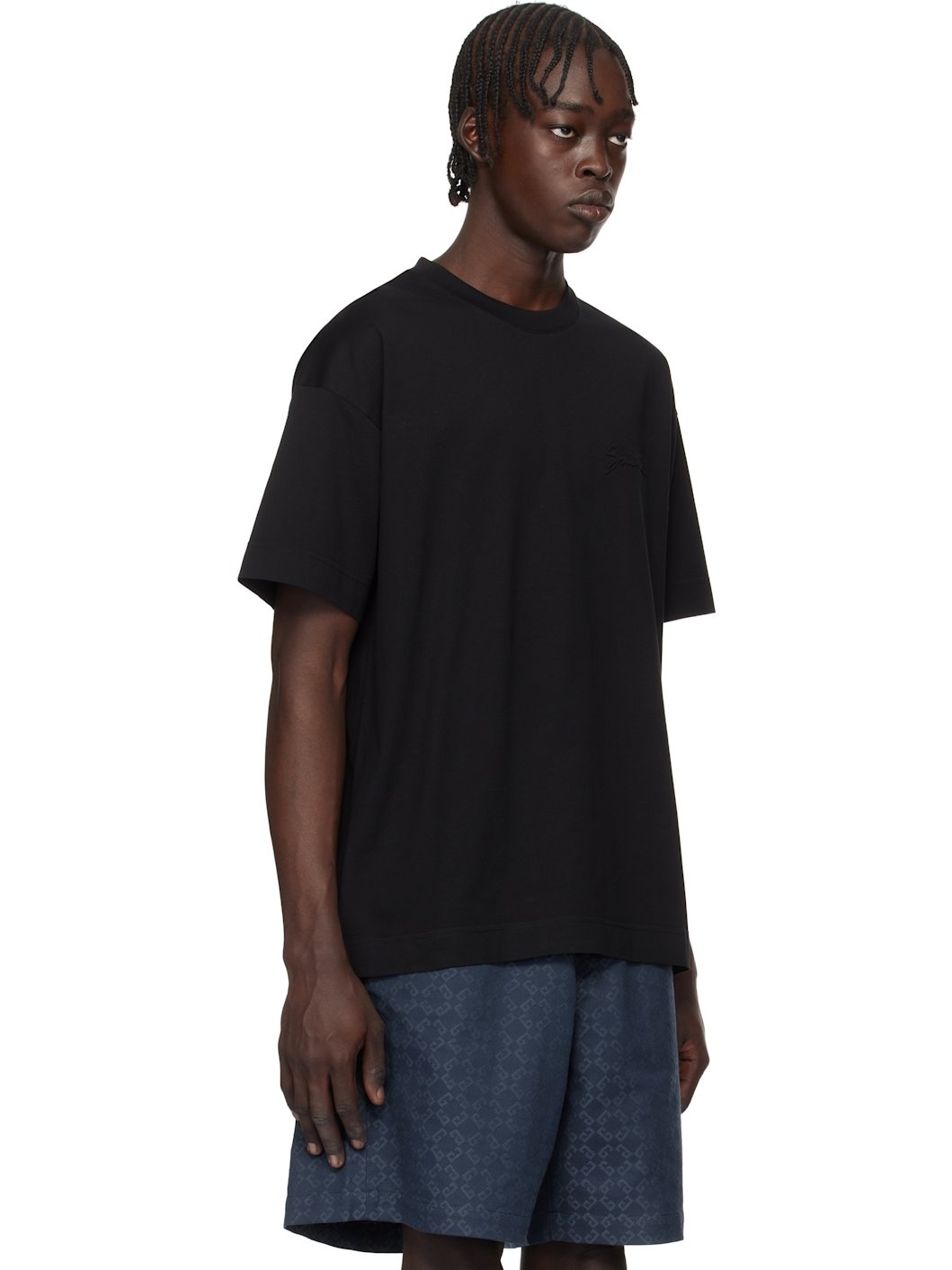 Navy 'GIVENCHY' T-shirt - 2