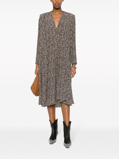 Isabel Marant V-neck shift midi dress outlook