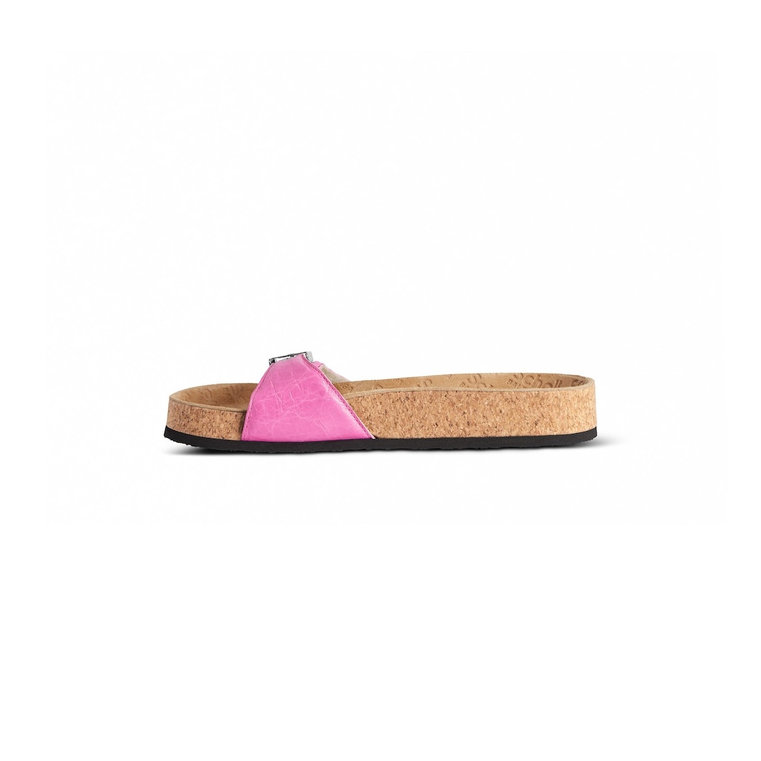 Women's Balenciaga I Scholl Flat Sandal in Glossy Pink - 4