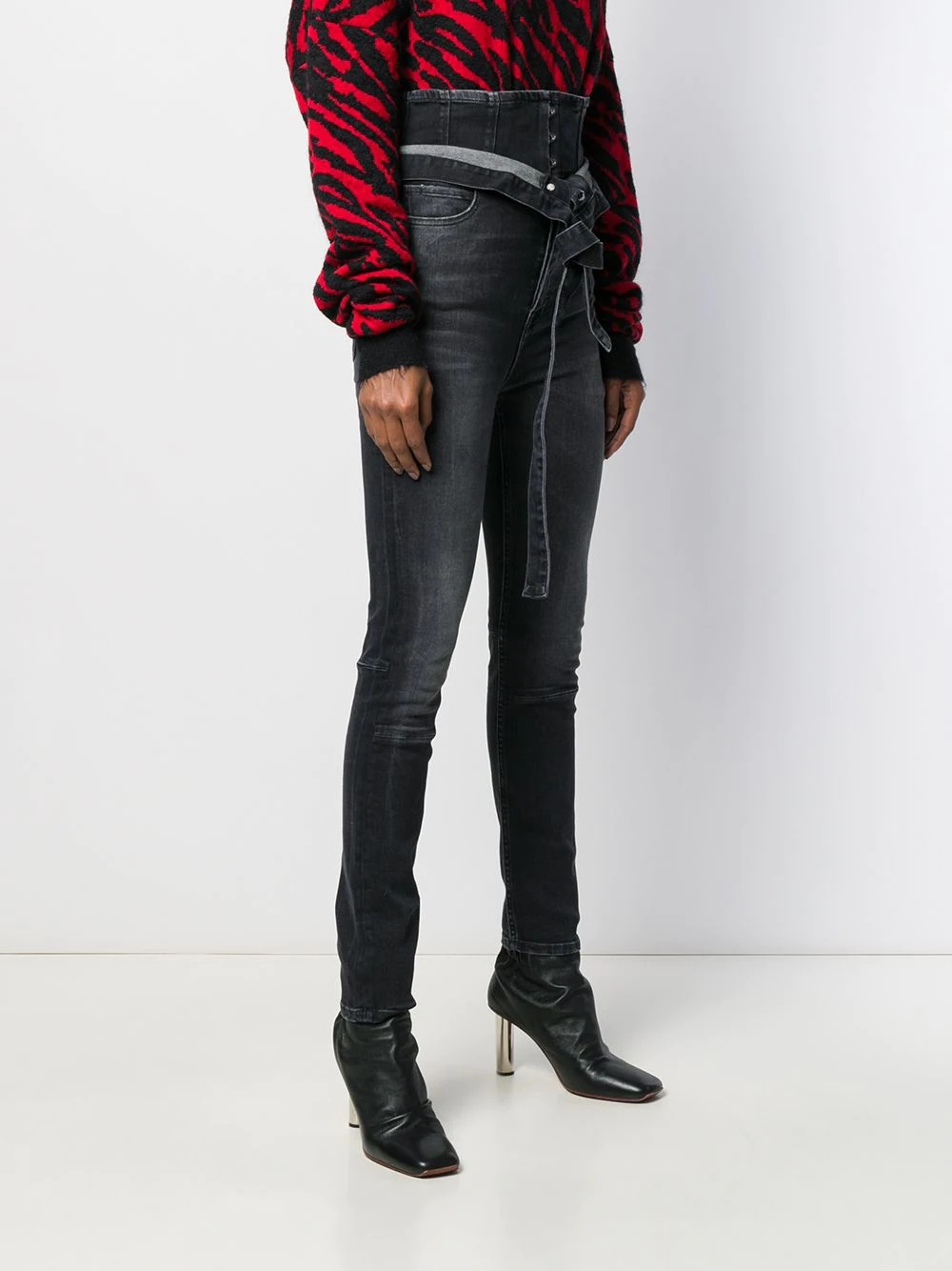 high-waist skinny jeans - 3