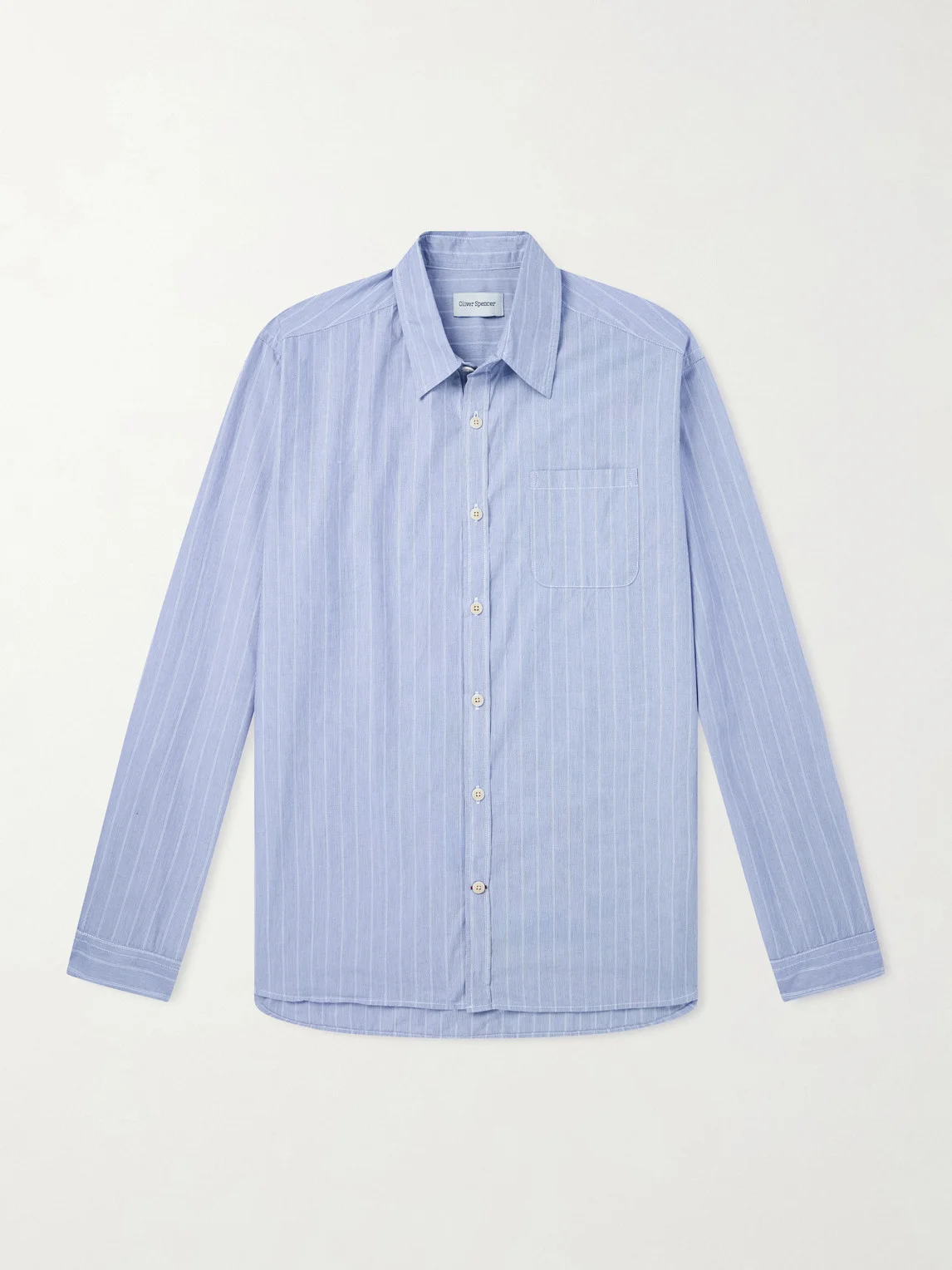 New York Special Striped Cotton-Poplin Shirt - 1