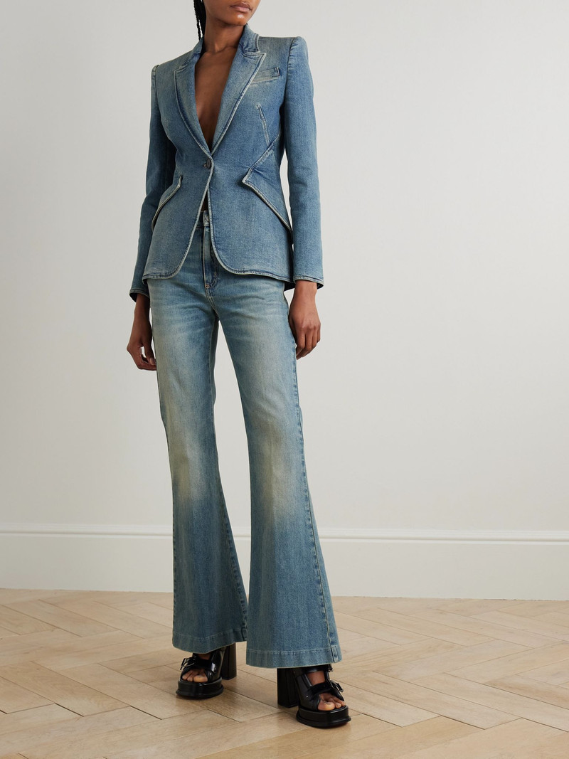 Alexander McQueen High-rise boot-cut jeans Blue outlook