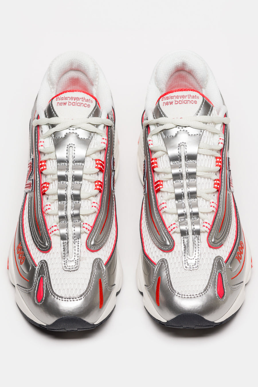 Thisisneverthat 1000 Sneaker in Silver/Valiant Poppy - 4