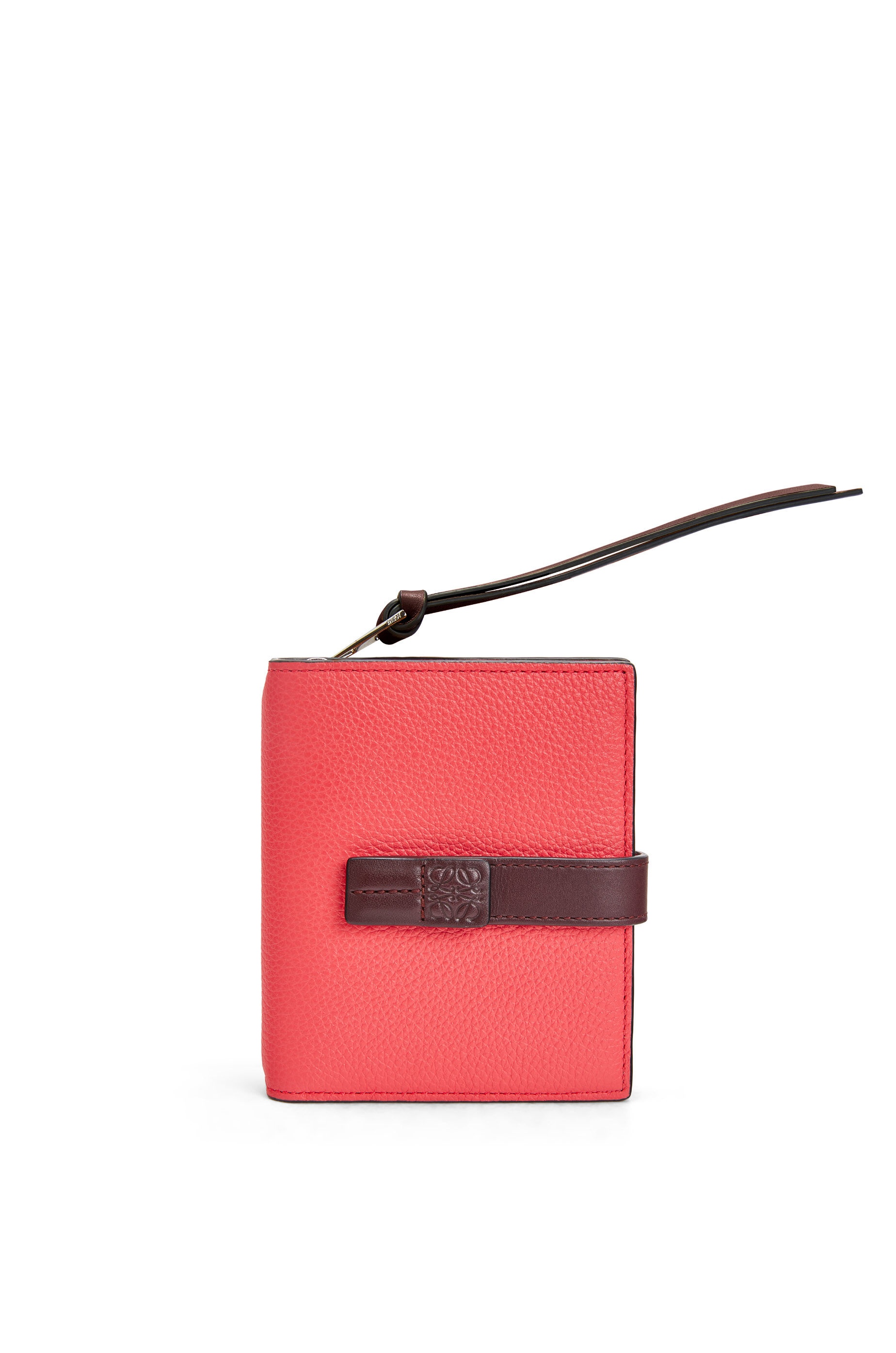 Compact zip wallet in soft grained calfskin - 6