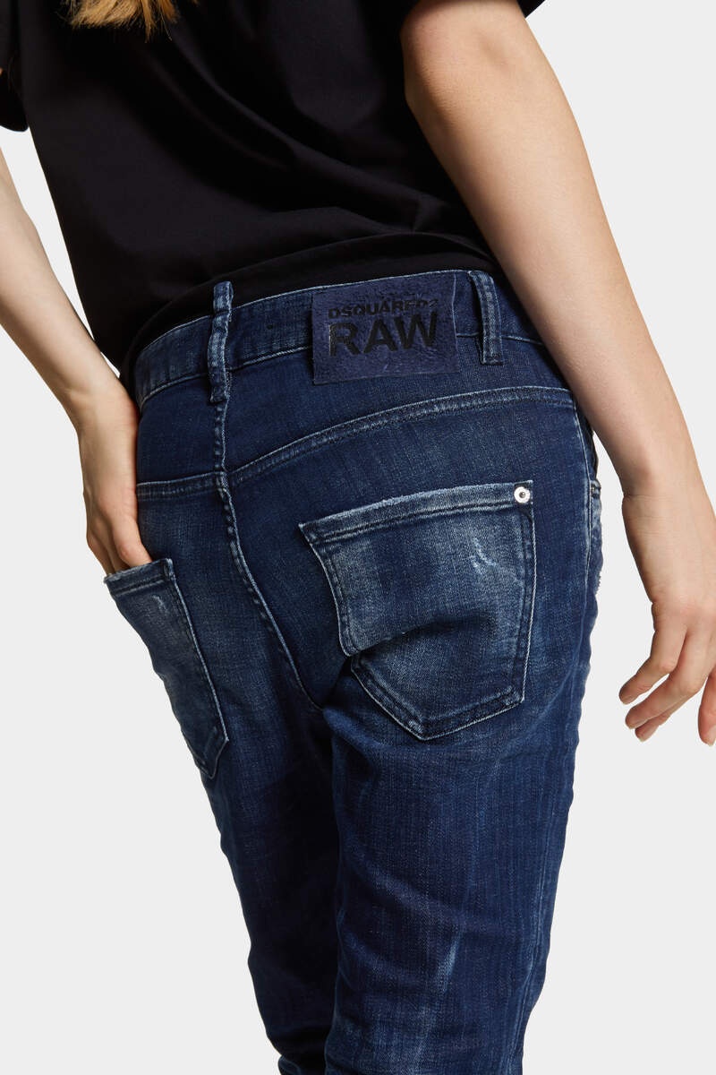 DARK MILKY WAY WASH COOL GIRL JEANS - 6