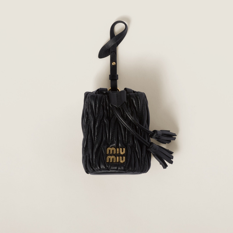 Matelassé nappa leather micro bag 1