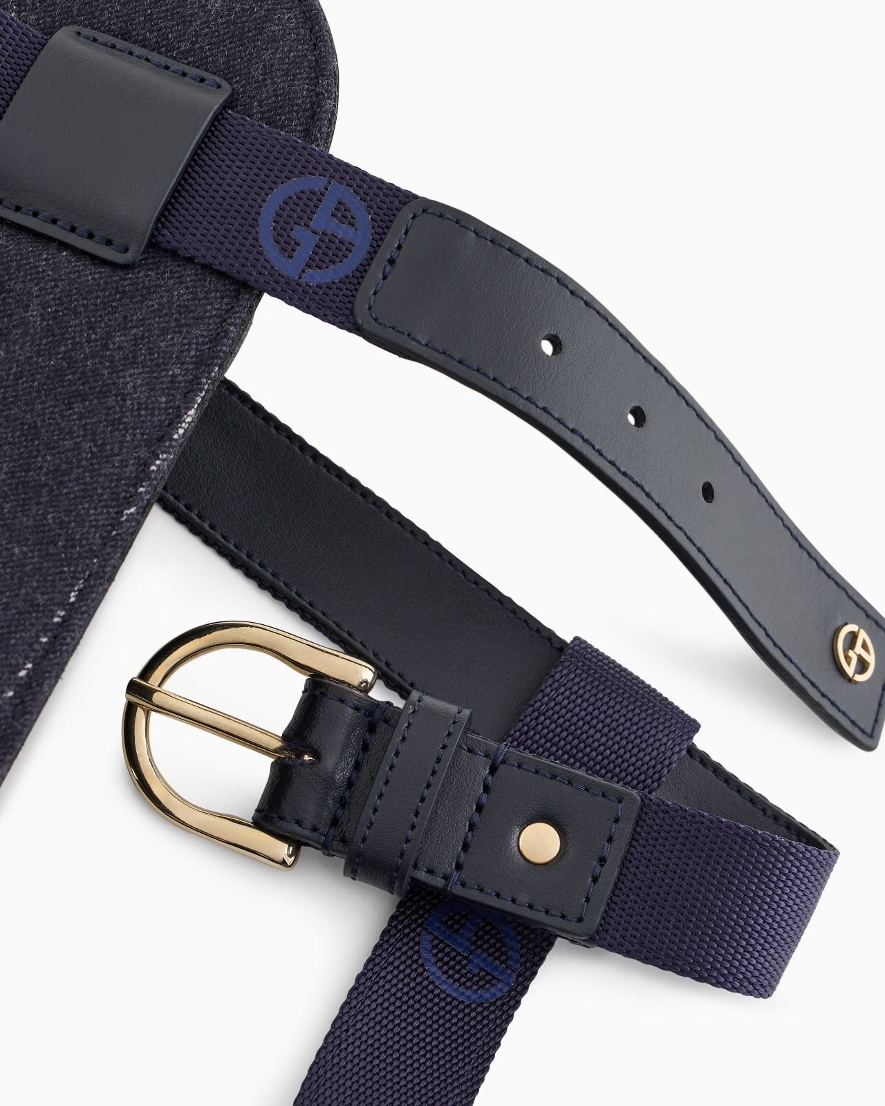 POLDO X GIORGIO ARMANI HARNESS IN VIRGIN WOOL AND LEATHER - 5