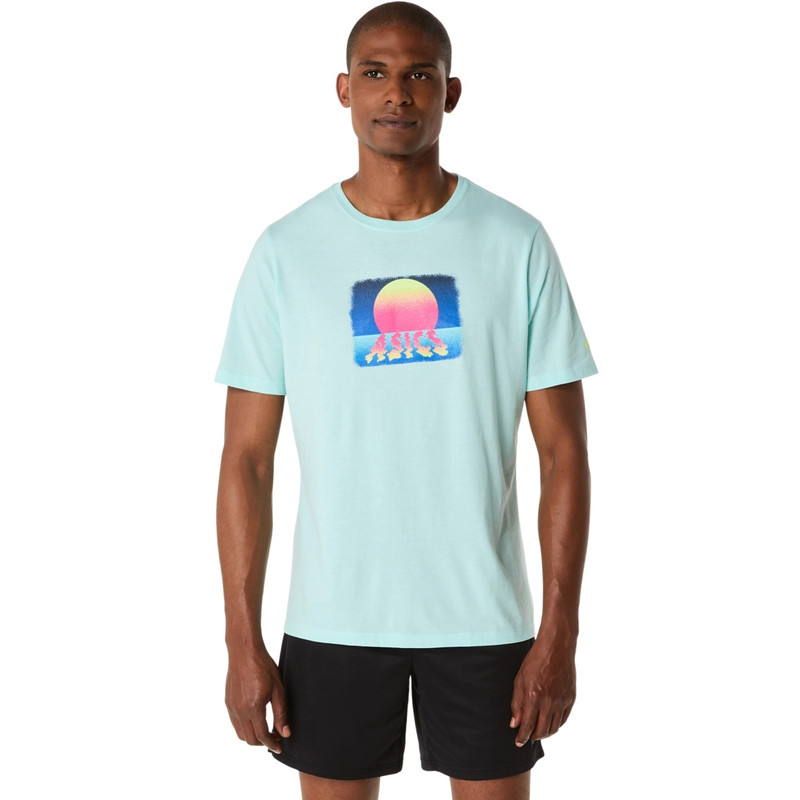 ASICS RETRO SUNSET SHORT SLEEVE TEE 1
