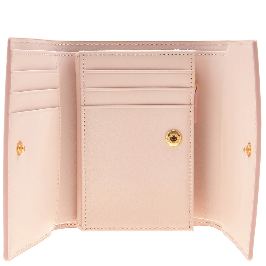 MCM Embossed Logo Small Himmel Trifold Wallet - 4