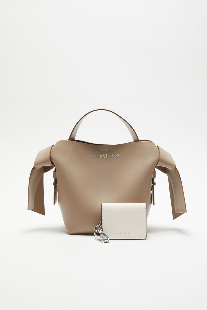 Acne Studios Folded leather wallet - White outlook