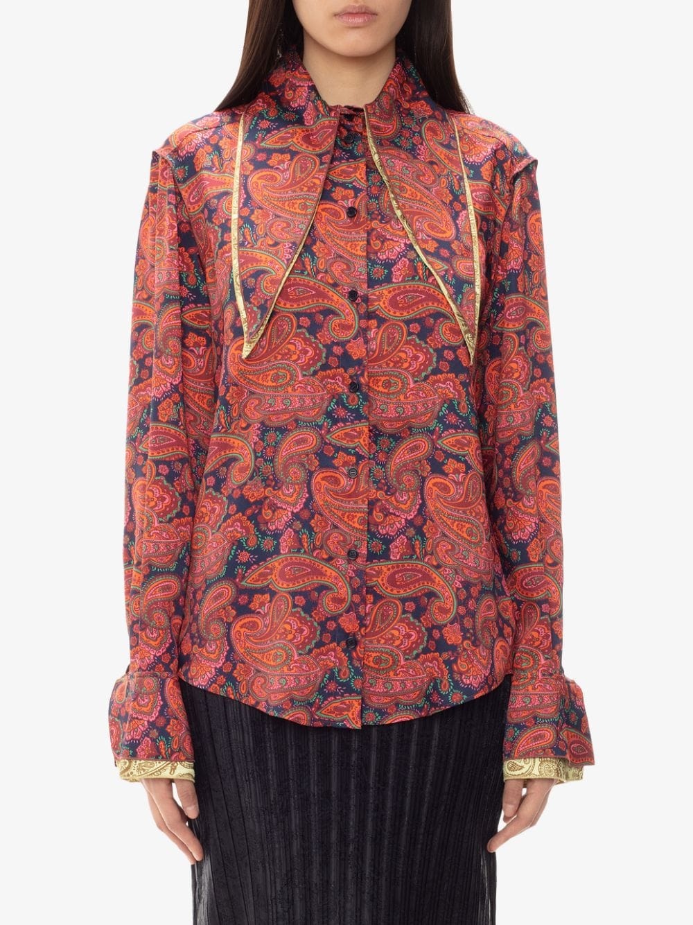 paisley-print blouse - 3