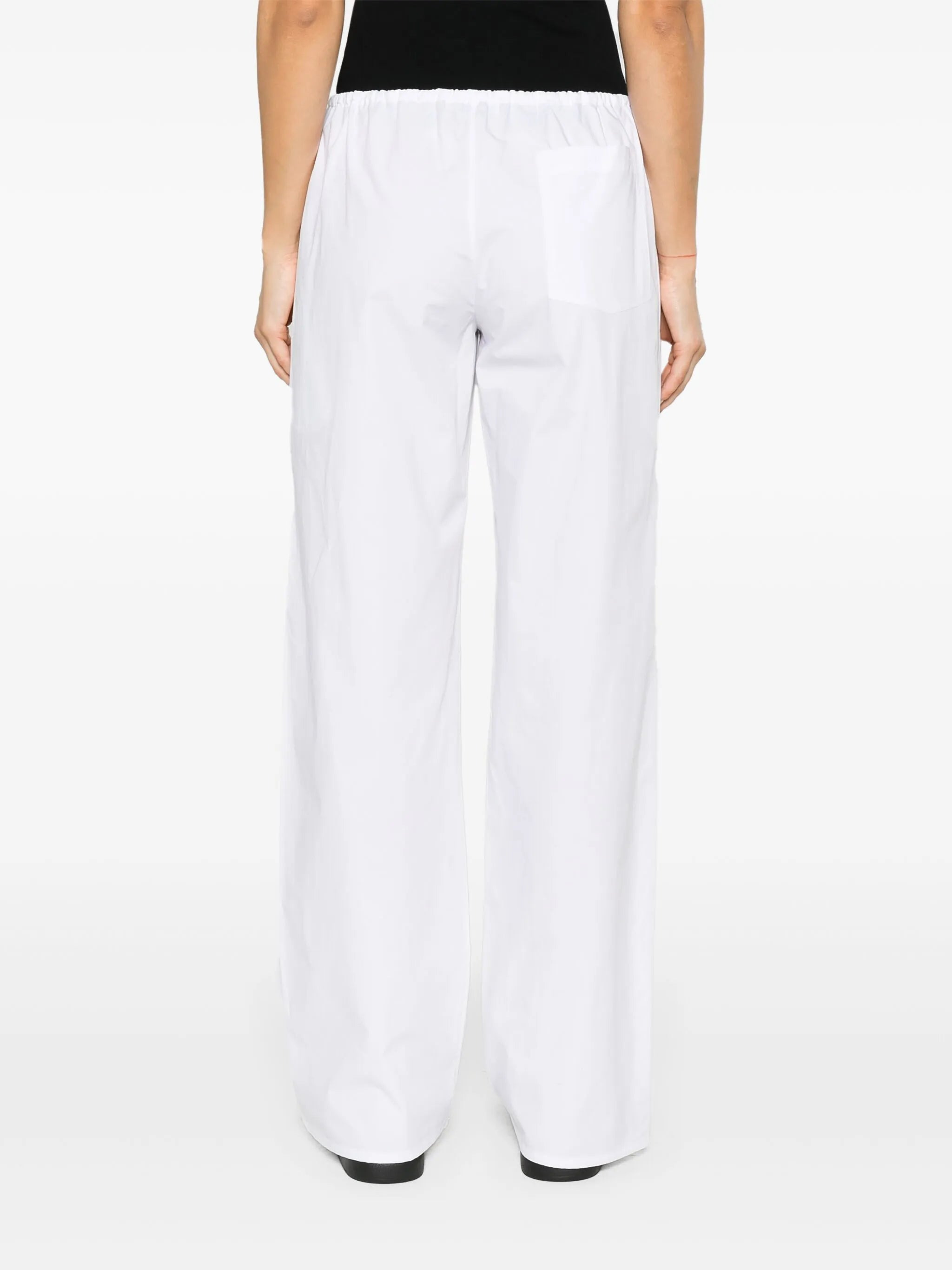 straight-leg organic-cotton trousers - 4