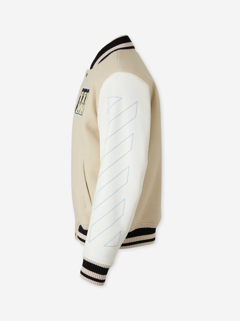 Off-White LEATHER BOMBER JACKET outlook