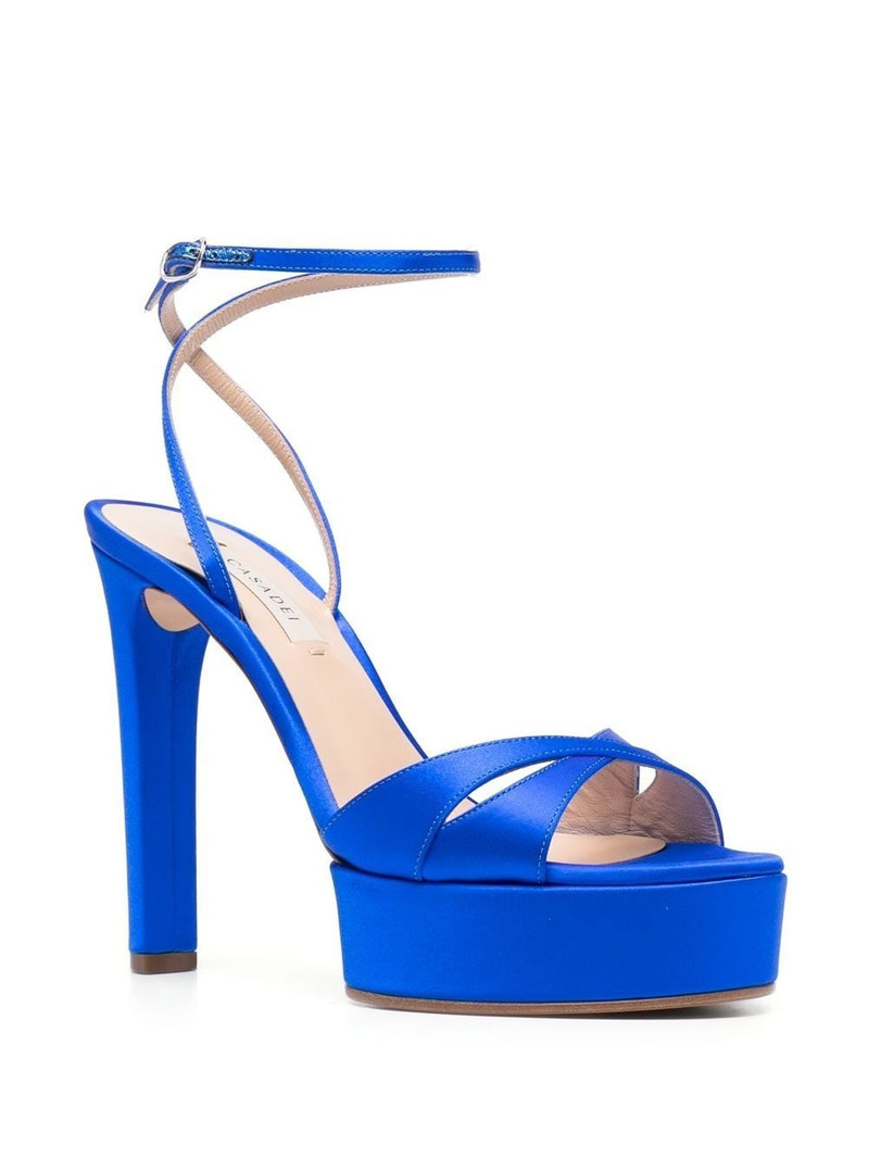 CASADEI 125mm open toe platform pumps outlook
