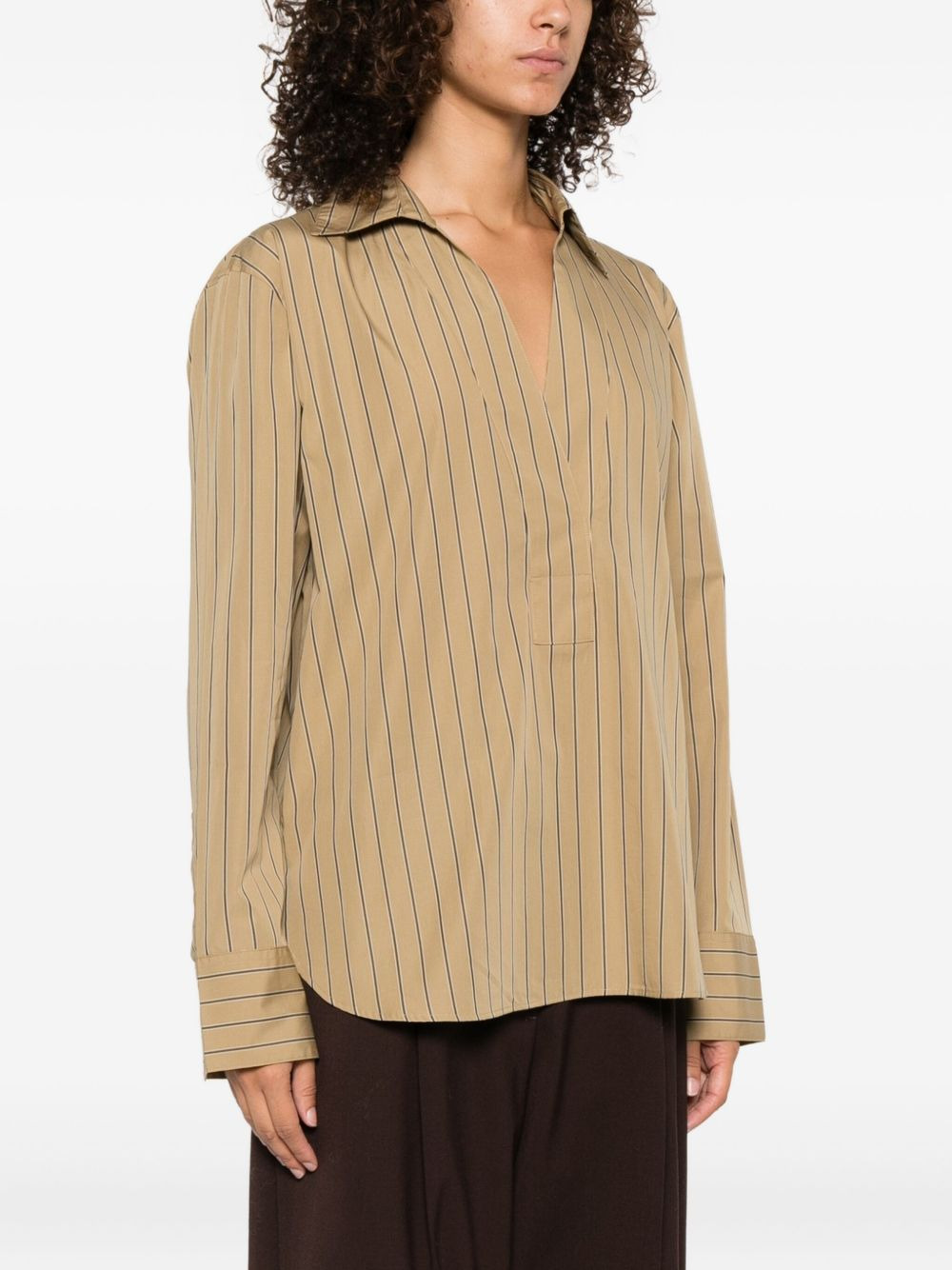 pinstripe cotton tunic - 3