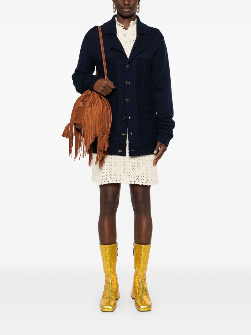 Valentino notched-lapels cardigan outlook