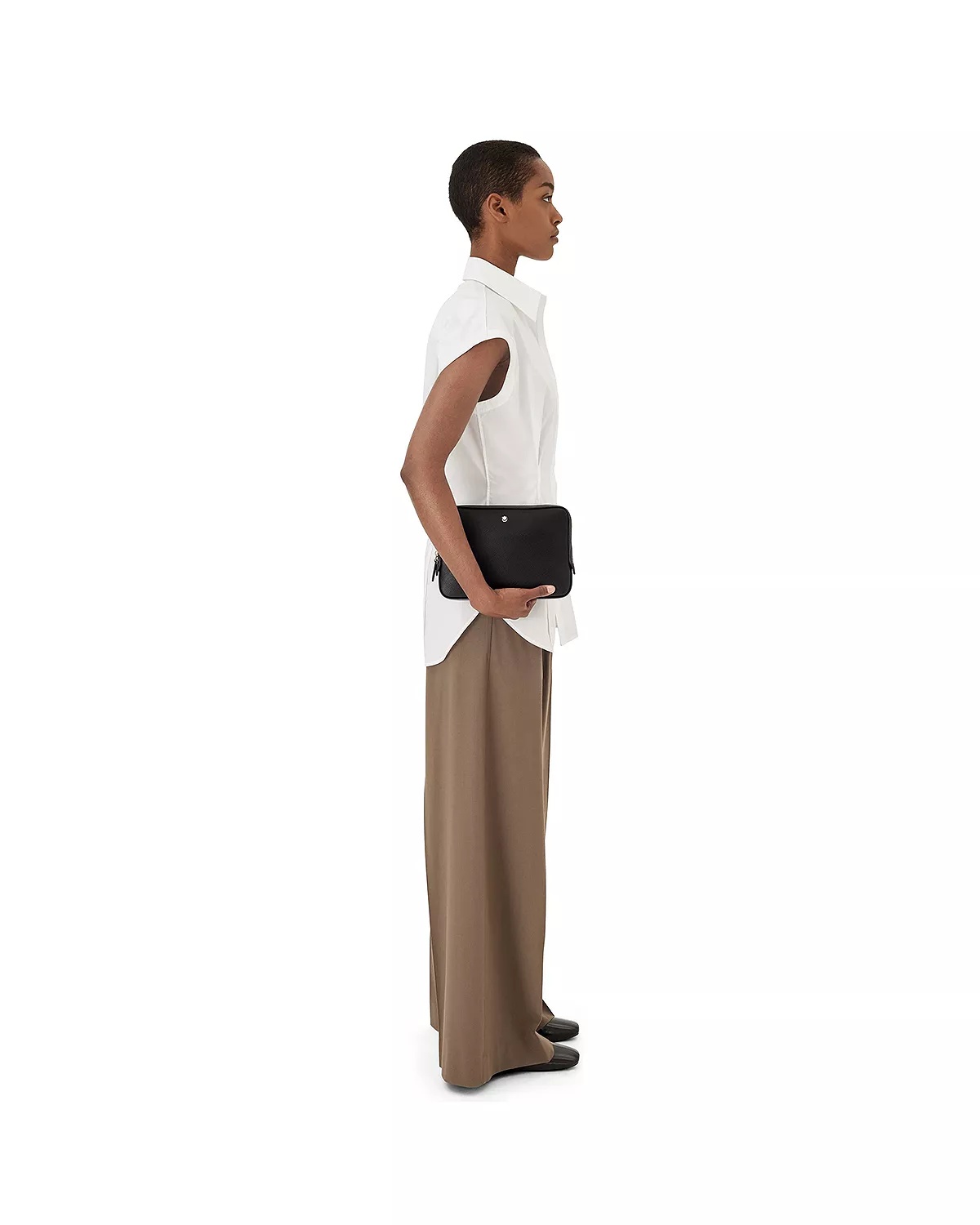 Sartorial Leather Mini Messenger Bag - 4