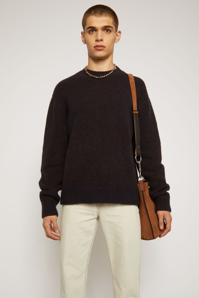 Acne Studios Melange sweater navy/brown outlook