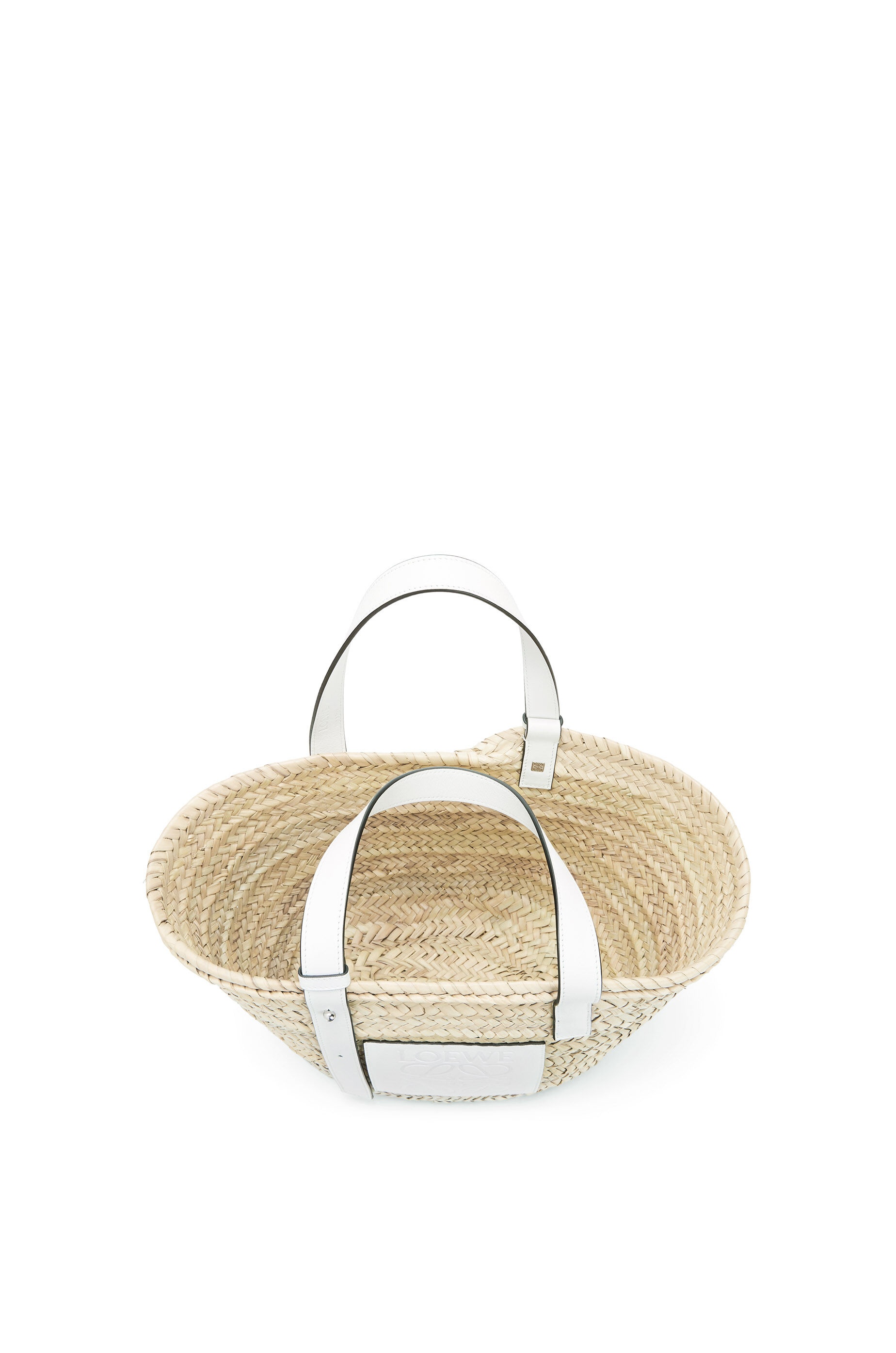 Basket bag in palm leaf and calfskin - 5