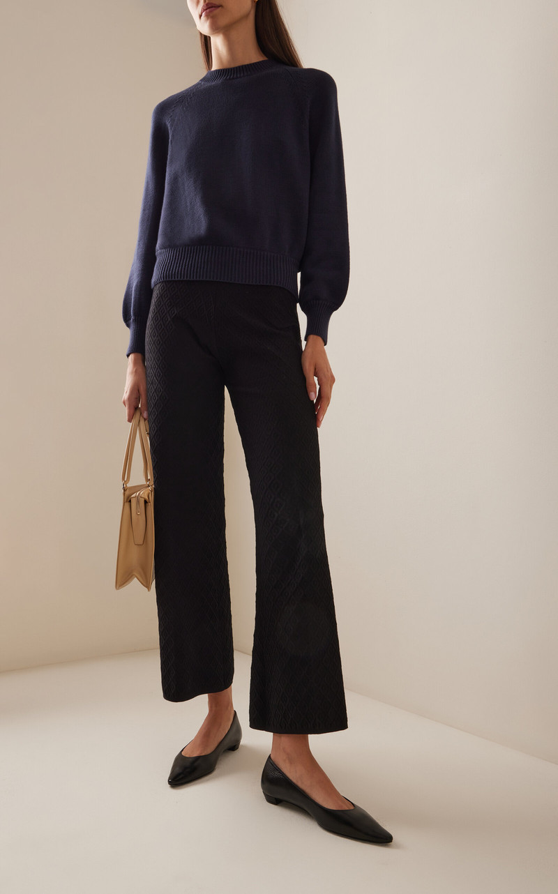 HIGH SPORT Exclusive Harry Knit Wide-Leg Pants black outlook