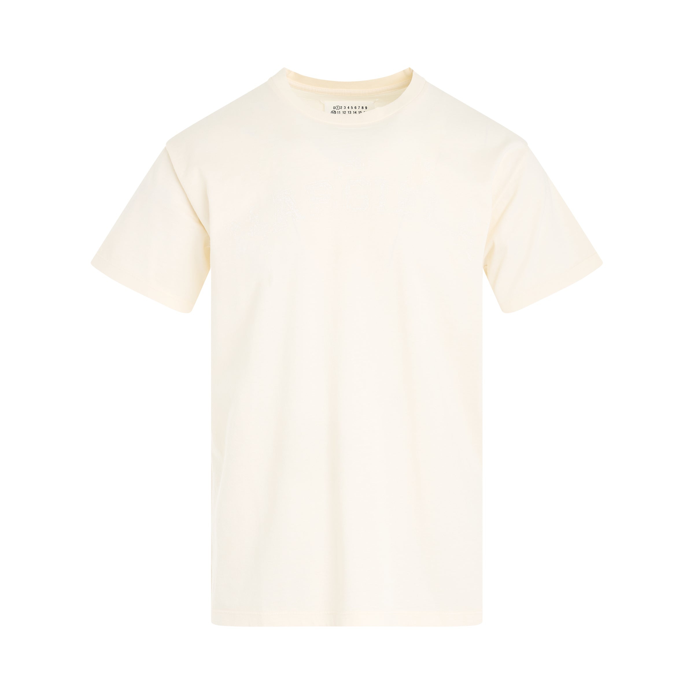 Faded Logo Relaxed Fit T-Shirt in Ivory - 1
